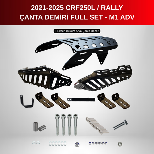 2021-25 CRF250 L Rally Arka ve Yan Çanta Demiri Seti - M1 Adventure (2125K2)