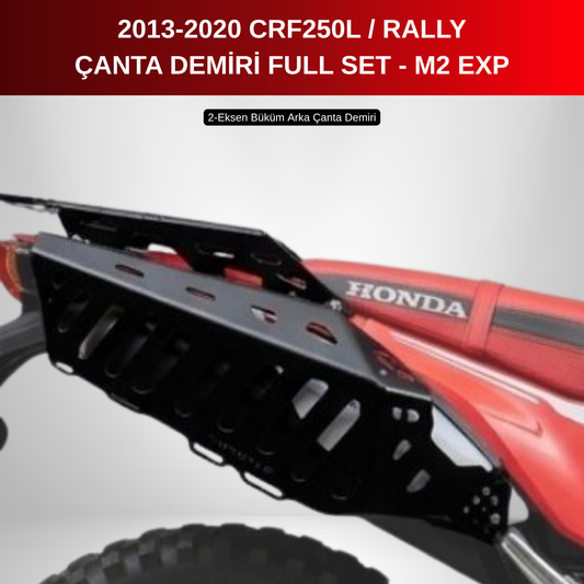 2013-20 CRF250 L Rally Arka ve Yan Çanta Demiri Seti - M2 Expedition (1320K3)