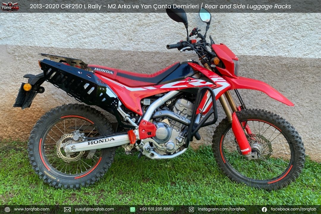CRF250L / Rally (2013-20) Çanta Demirleri Komple Set | Side & Rear Luggage Rack Set