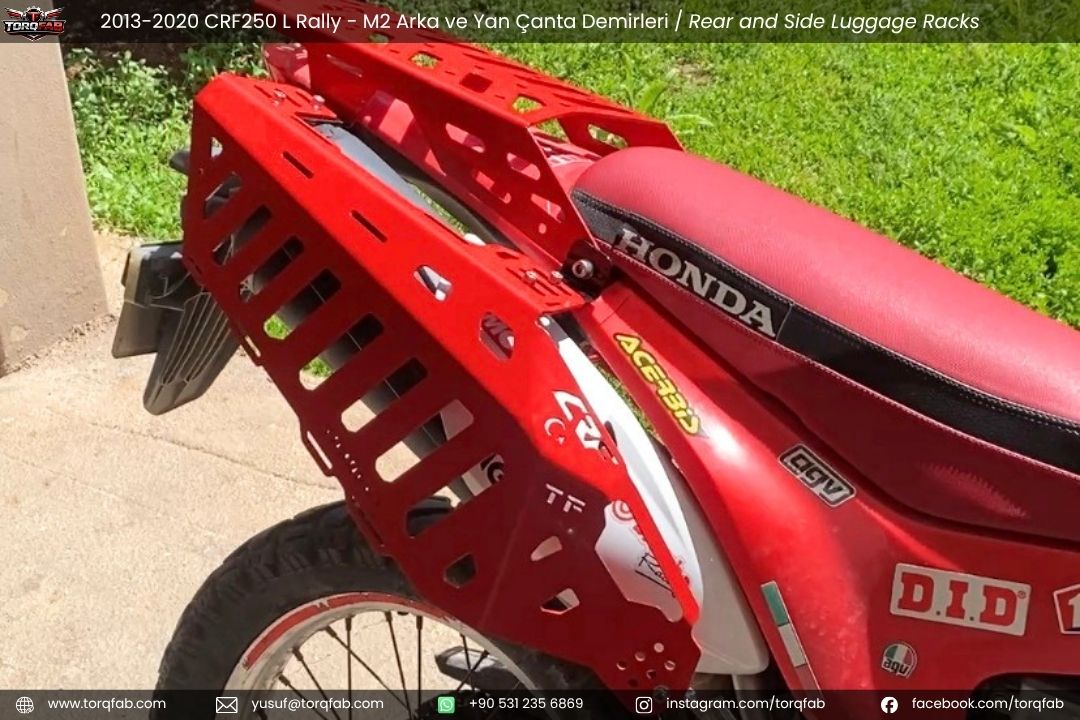 CRF250L / Rally (2013-20) Çanta Demirleri Komple Set | Side & Rear Luggage Rack Set