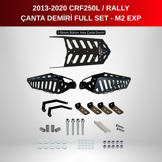 2013-20 CRF250 L Rally Arka ve Yan Çanta Demiri Seti - M2 Expedition (1320K3)