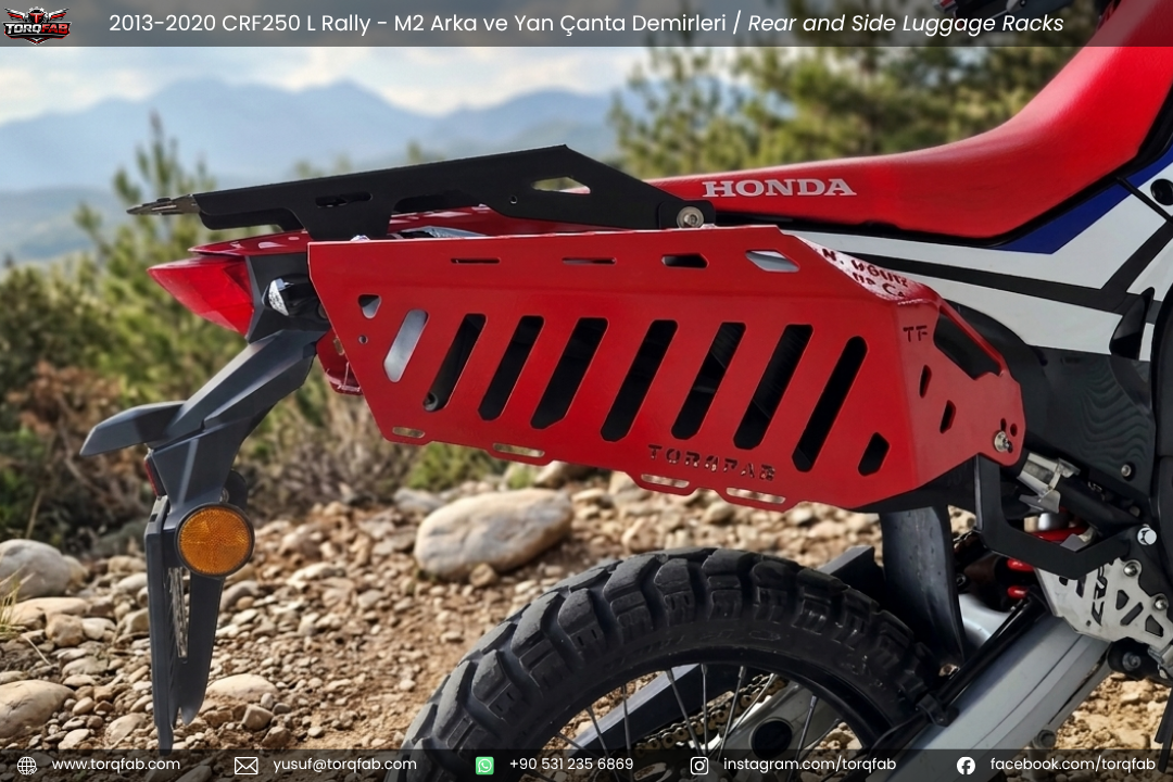CRF250L / Rally (2013-20) Çanta Demirleri Komple Set | Side & Rear Luggage Rack Set