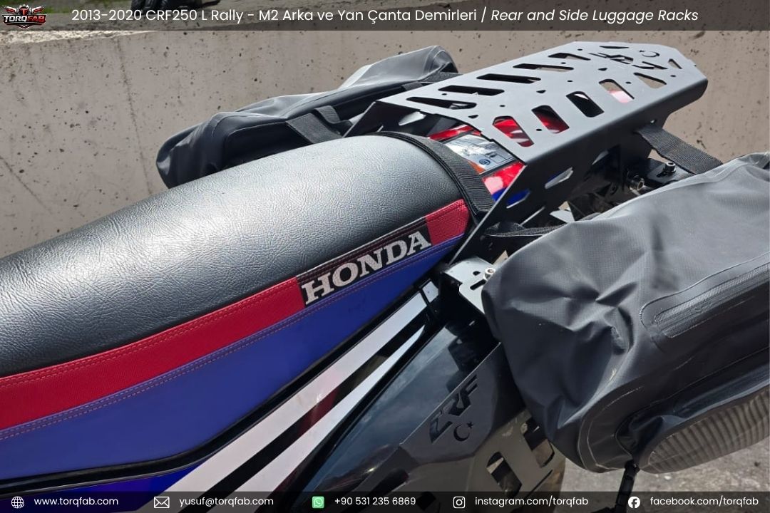 CRF250L / Rally (2013-20) Çanta Demirleri Komple Set | Side & Rear Luggage Rack Set