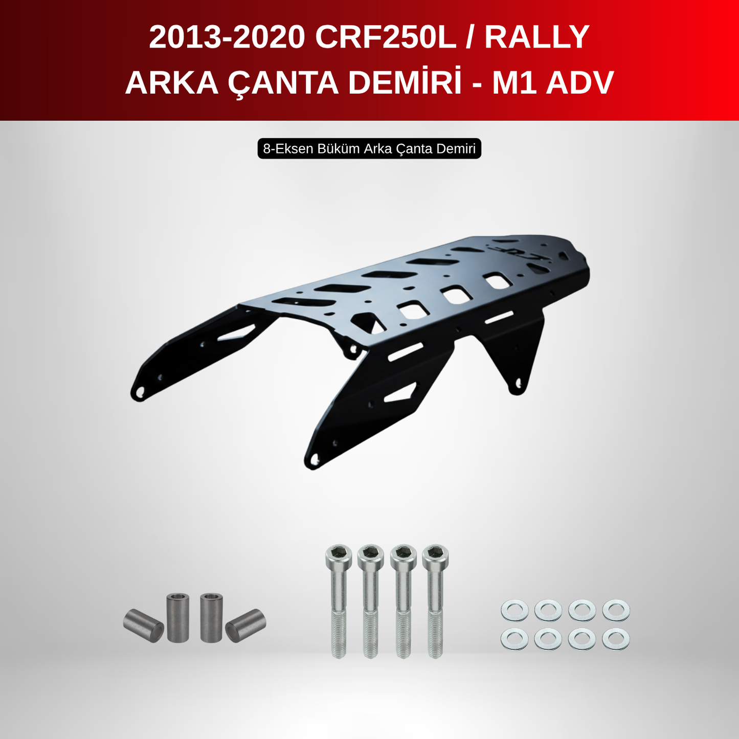 Torqfab Honda CRF250L / Rally (2013-2020) M1 Adventure Arka Çanta Demiri