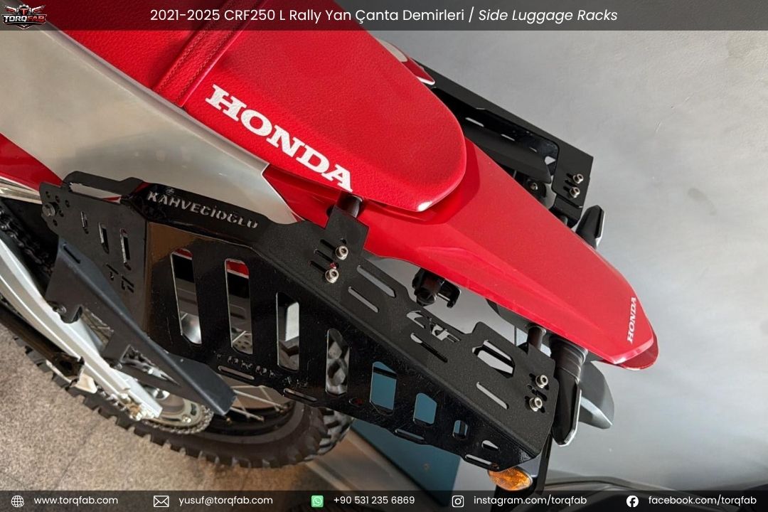 CRF250L / Rally (2021-25) Çanta Demirleri Komple Set | Side & Rear Luggage Rack Set