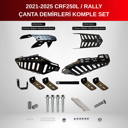 CRF250L / Rally (2021-25) Çanta Demirleri Komple Set | Side & Rear Luggage Rack Set