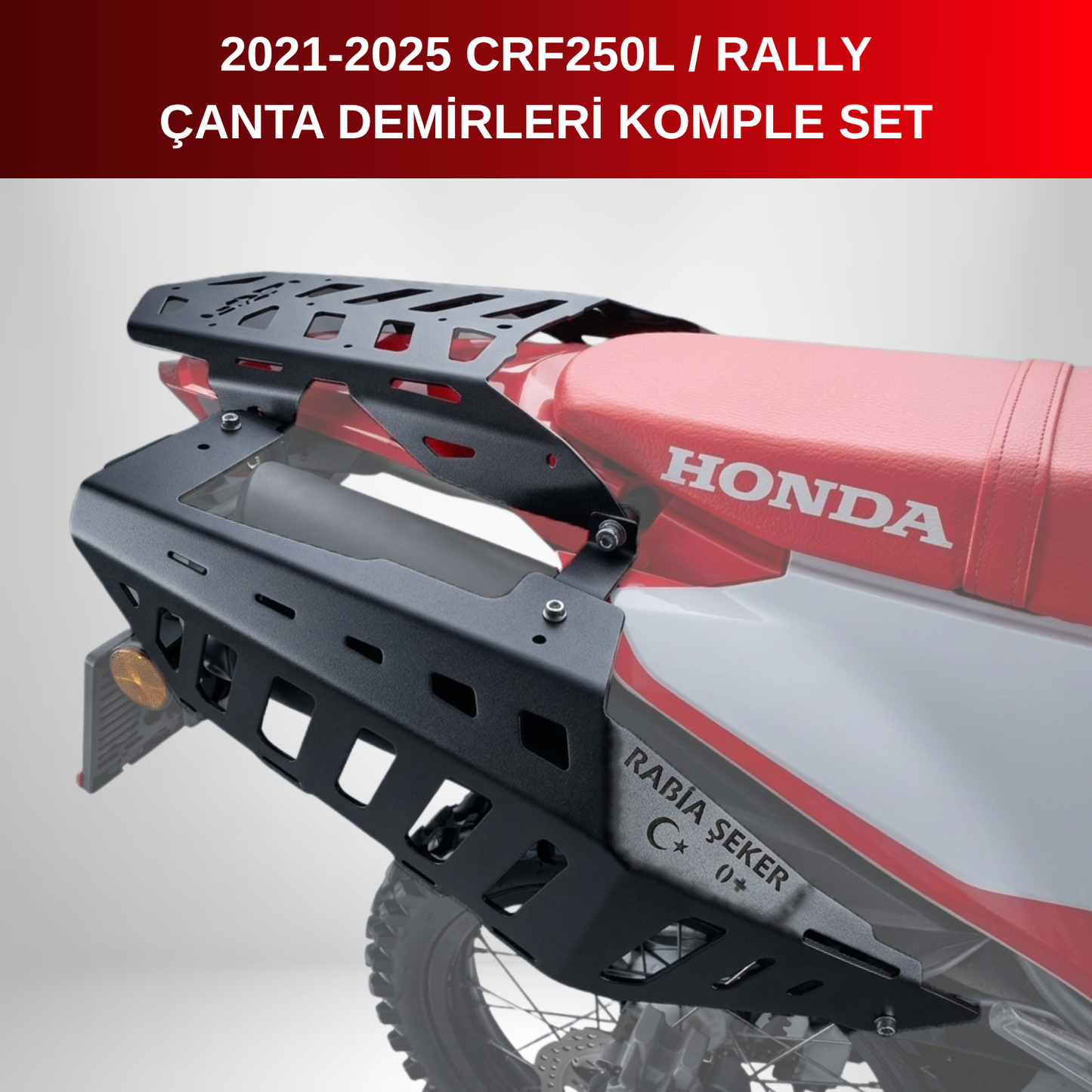 CRF250L / Rally (2021-25) Çanta Demirleri Komple Set | Side & Rear Luggage Rack Set