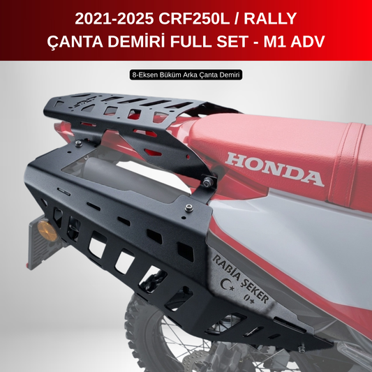 2021-25 CRF250 L Rally Arka ve Yan Çanta Demiri Seti - M1 Adventure (2125K2)