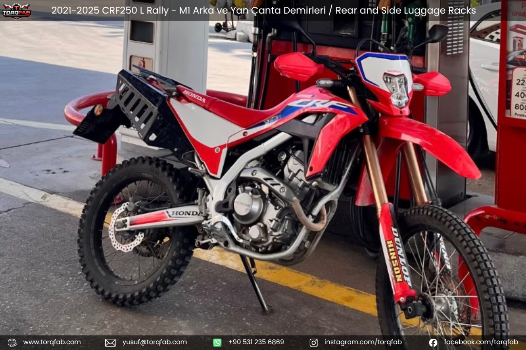 CRF250L / Rally (2021-25) Çanta Demirleri Komple Set | Side & Rear Luggage Rack Set