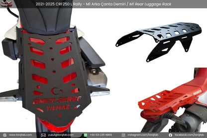 CRF250L / Rally (2013-20) Çanta Demirleri Komple Set | Side & Rear Luggage Rack Set