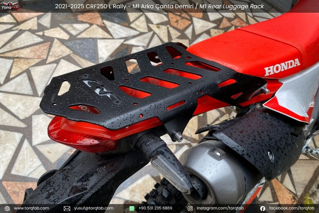 Torqfab Honda CRF250L / Rally (2021-2025) M1 Adventure Arka Çanta Demiri