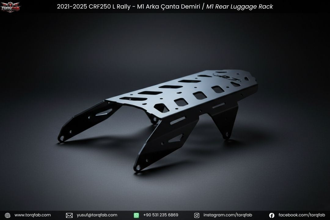 Torqfab Honda CRF250L / Rally (2021-2025) M1 Adventure Arka Çanta Demiri