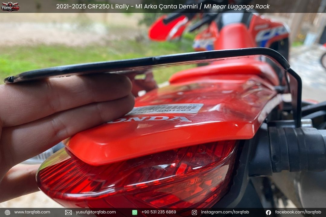 Torqfab Honda CRF250L / Rally (2021-2025) M1 Adventure Arka Çanta Demiri