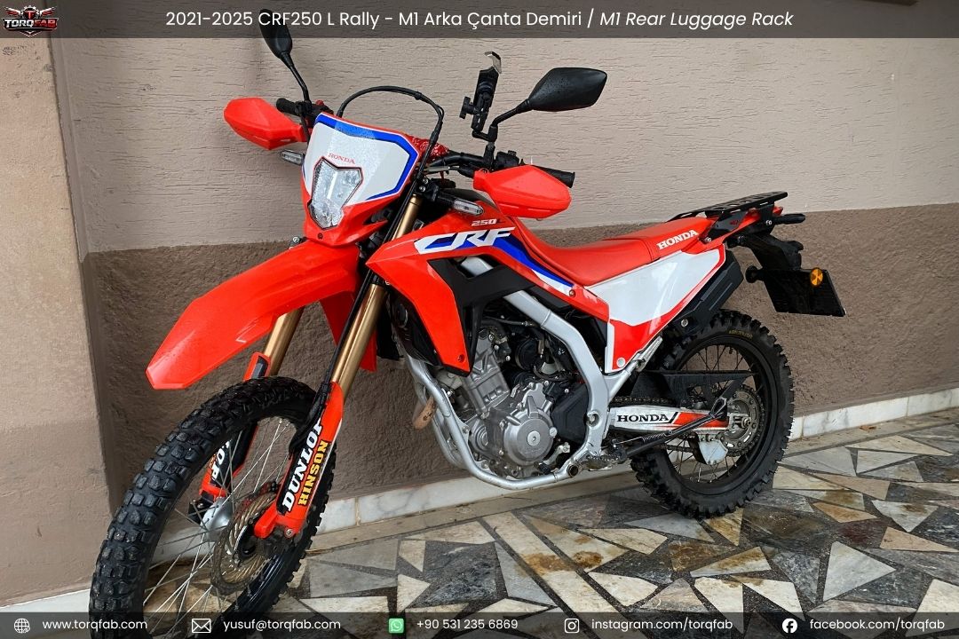 Torqfab Honda CRF250L / Rally (2021-2025) M1 Adventure Arka Çanta Demiri