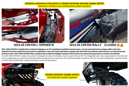 CRF250L / Rally (2013-20) Çanta Demirleri Komple Set | Side & Rear Luggage Rack Set