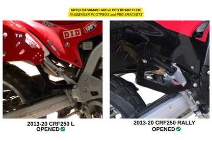 CRF250L / Rally (2013-20) Çanta Demirleri Komple Set | Side & Rear Luggage Rack Set