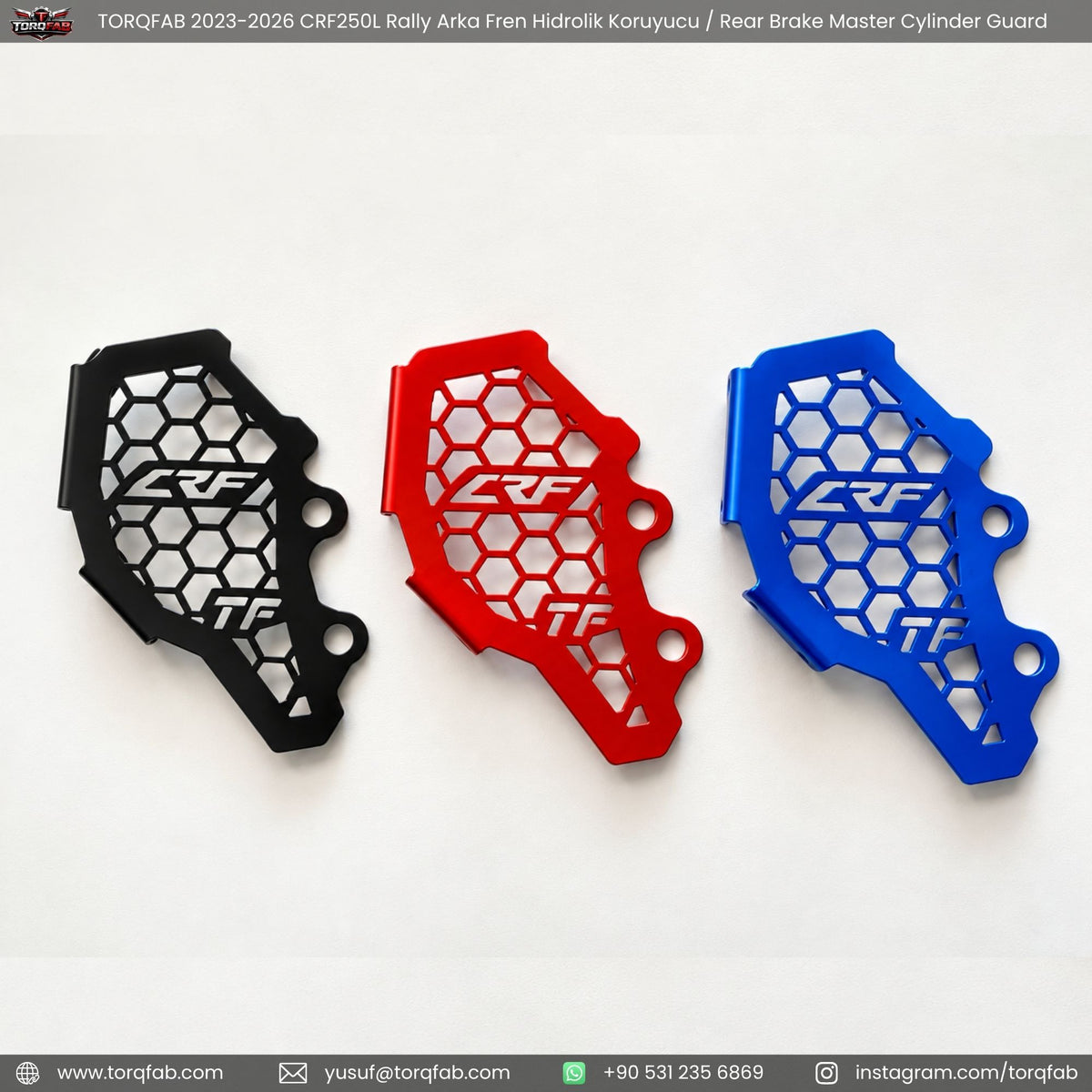 Torqfab 2021-2026 Honda CRF250 L Rally Hidrolik Koruyucu / Arka Fren Merkez Koruma Demiri
