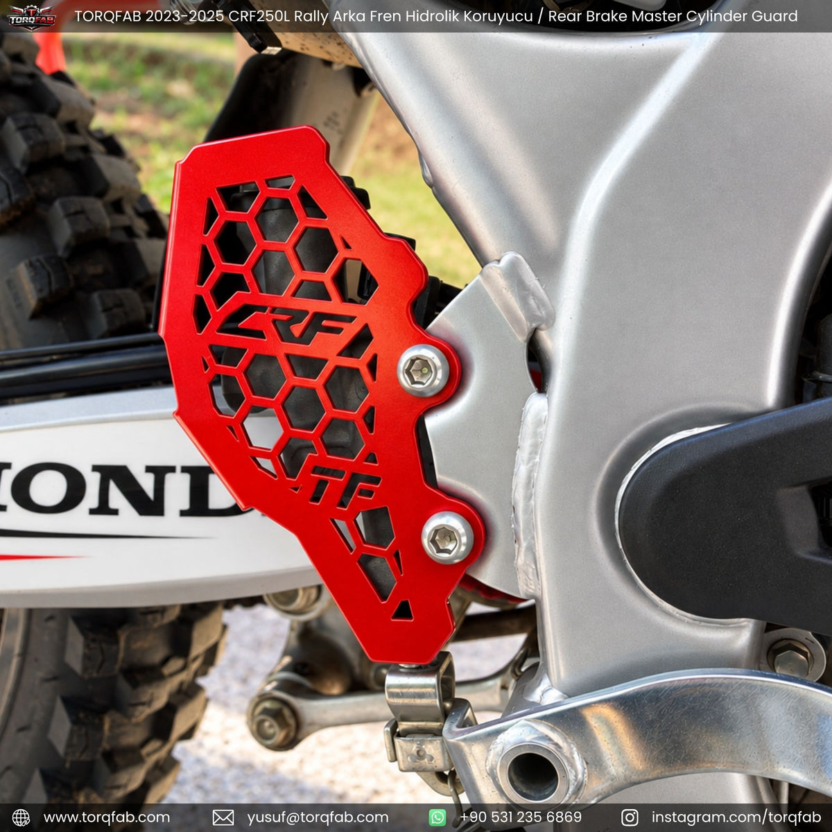 Torqfab 2021-2026 Honda CRF250 L Rally Hidrolik Koruyucu / Arka Fren Merkez Koruma Demiri