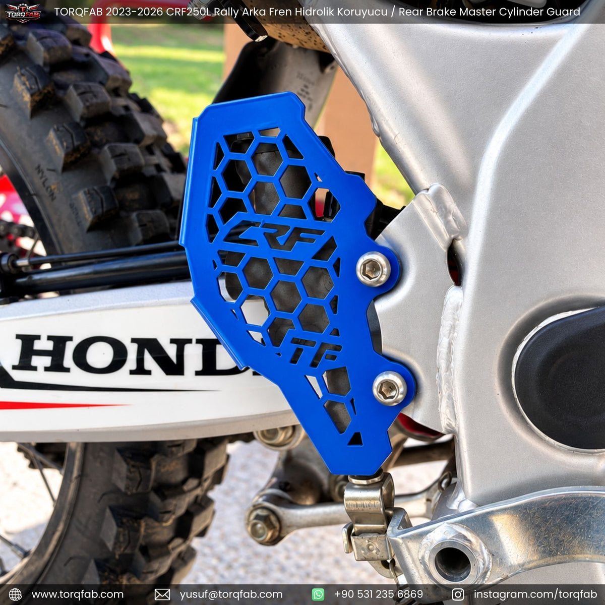 Torqfab 2021-2026 Honda CRF250 L Rally Hidrolik Koruyucu / Arka Fren Merkez Koruma Demiri
