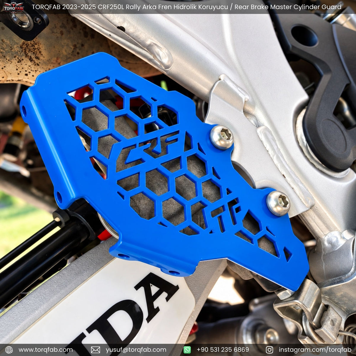 Torqfab 2021-2026 Honda CRF250 L Rally Hidrolik Koruyucu / Arka Fren Merkez Koruma Demiri