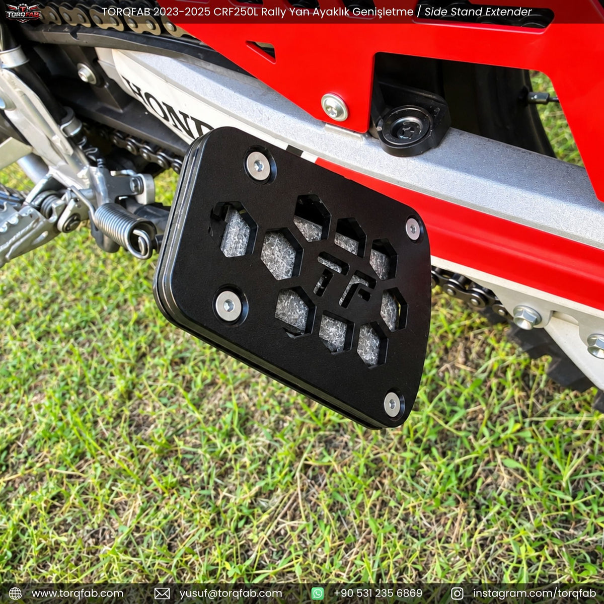 Torqfab 2023-2026 Honda CRF250 L Rally Yan Ayaklık Genişletme Ayak Pedi / Kaz Ayağı