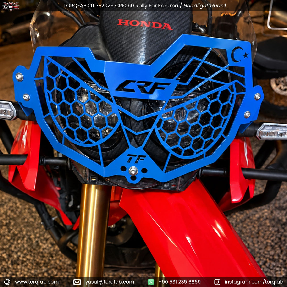 Torqfab 2017-2026 Honda CRF250 Rally Far Koruma Demiri