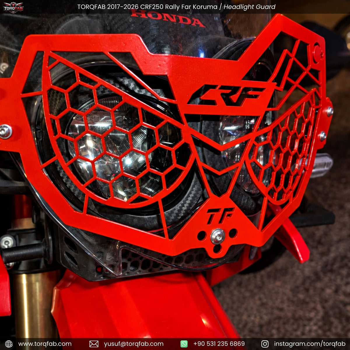 Torqfab 2017-2026 Honda CRF250 Rally Far Koruma Demiri