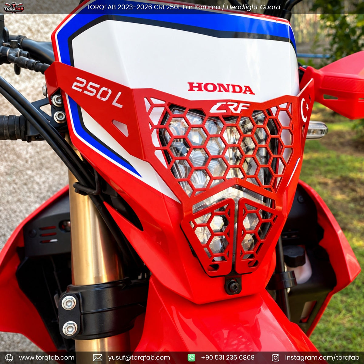 Torqfab 2023-2026 Honda CRF250L Far Koruma Demiri
