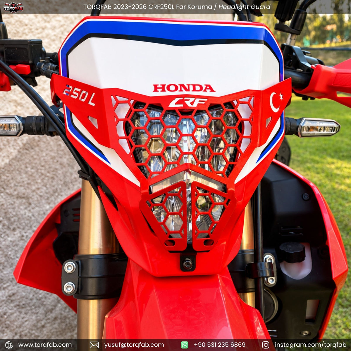 Torqfab 2023-2026 Honda CRF250L Far Koruma Demiri