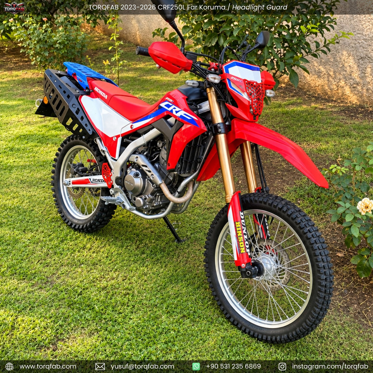 Torqfab 2023-2026 Honda CRF250L Far Koruma Demiri