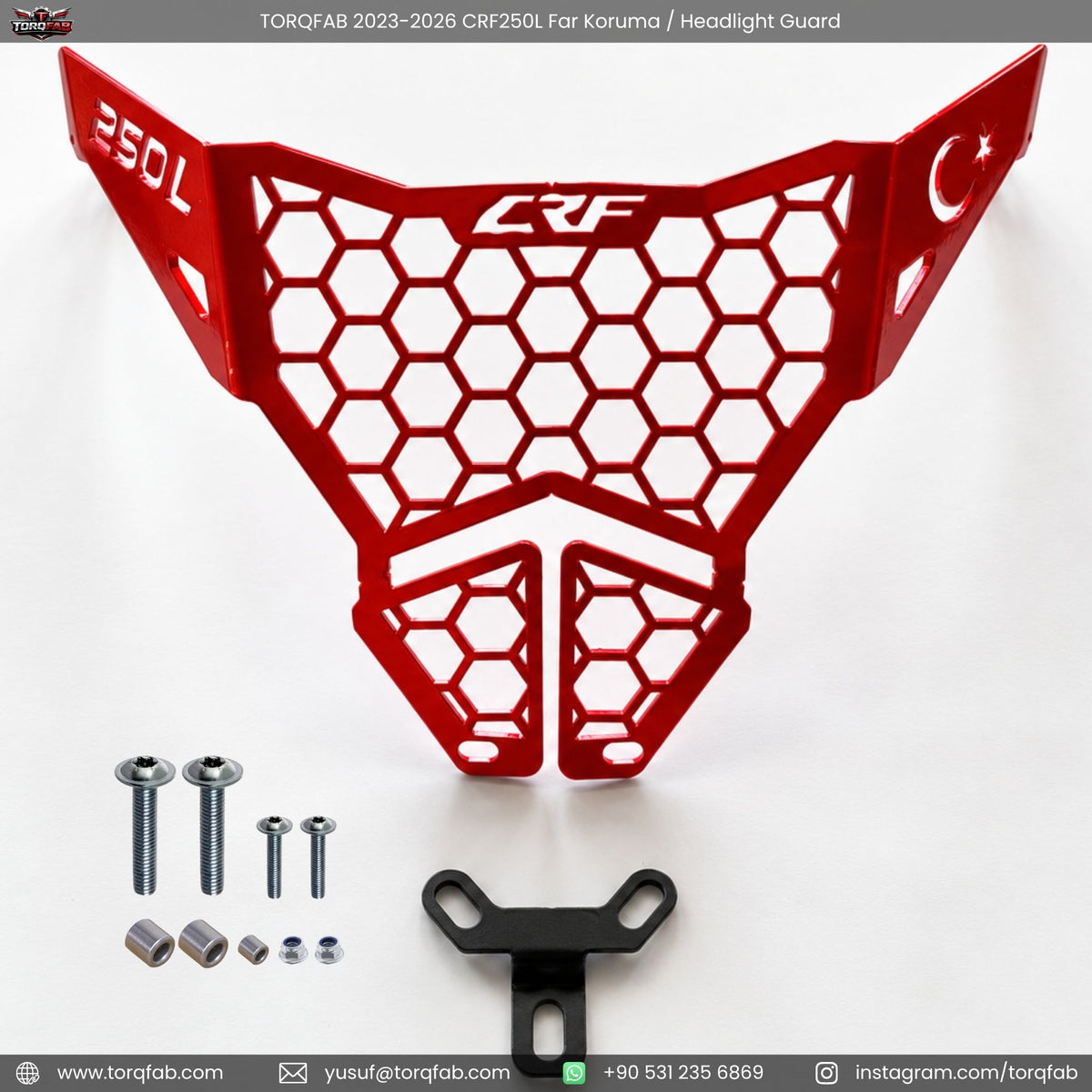 Torqfab 2023-2026 Honda CRF250L Far Koruma Demiri