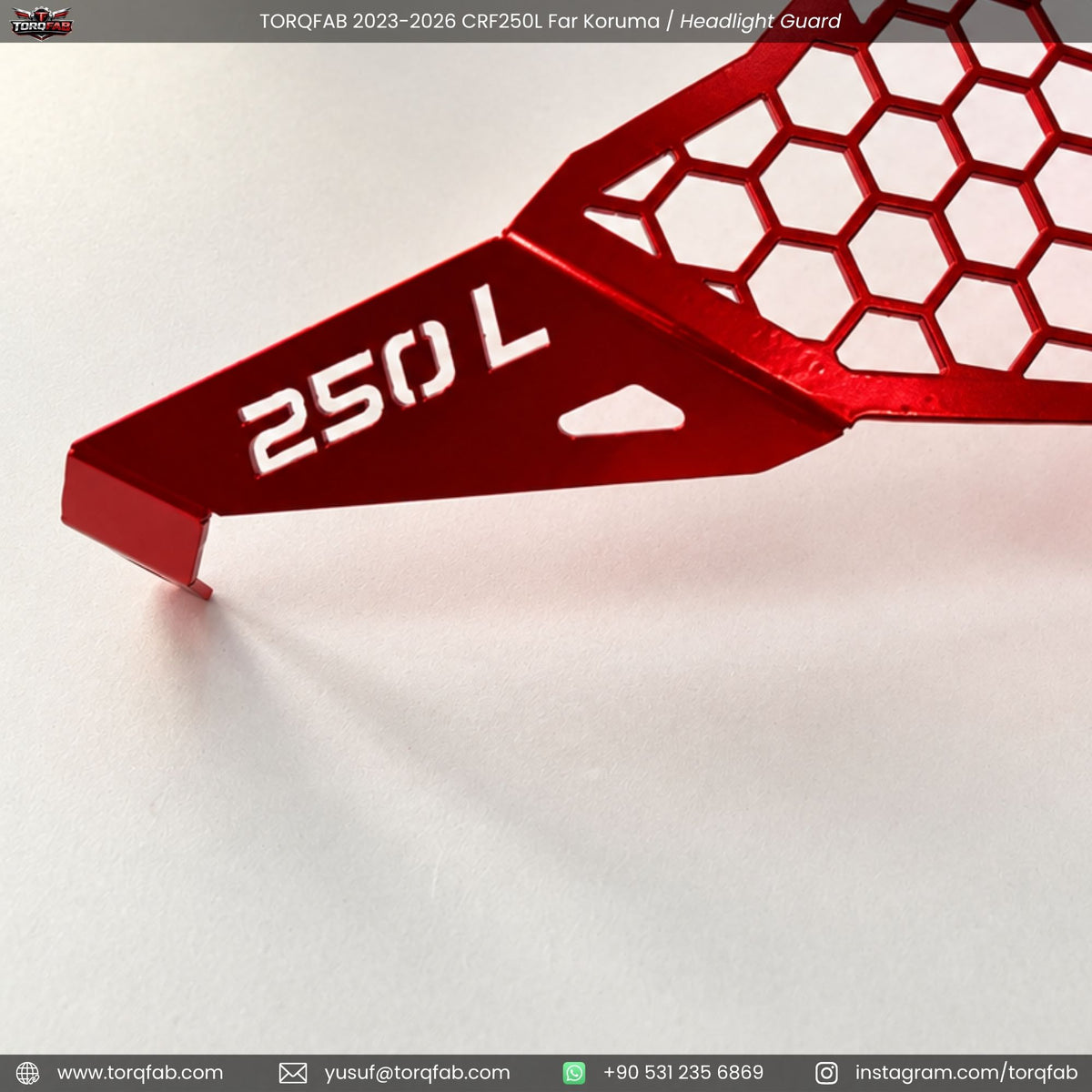 Torqfab 2023-2026 Honda CRF250L Far Koruma Demiri