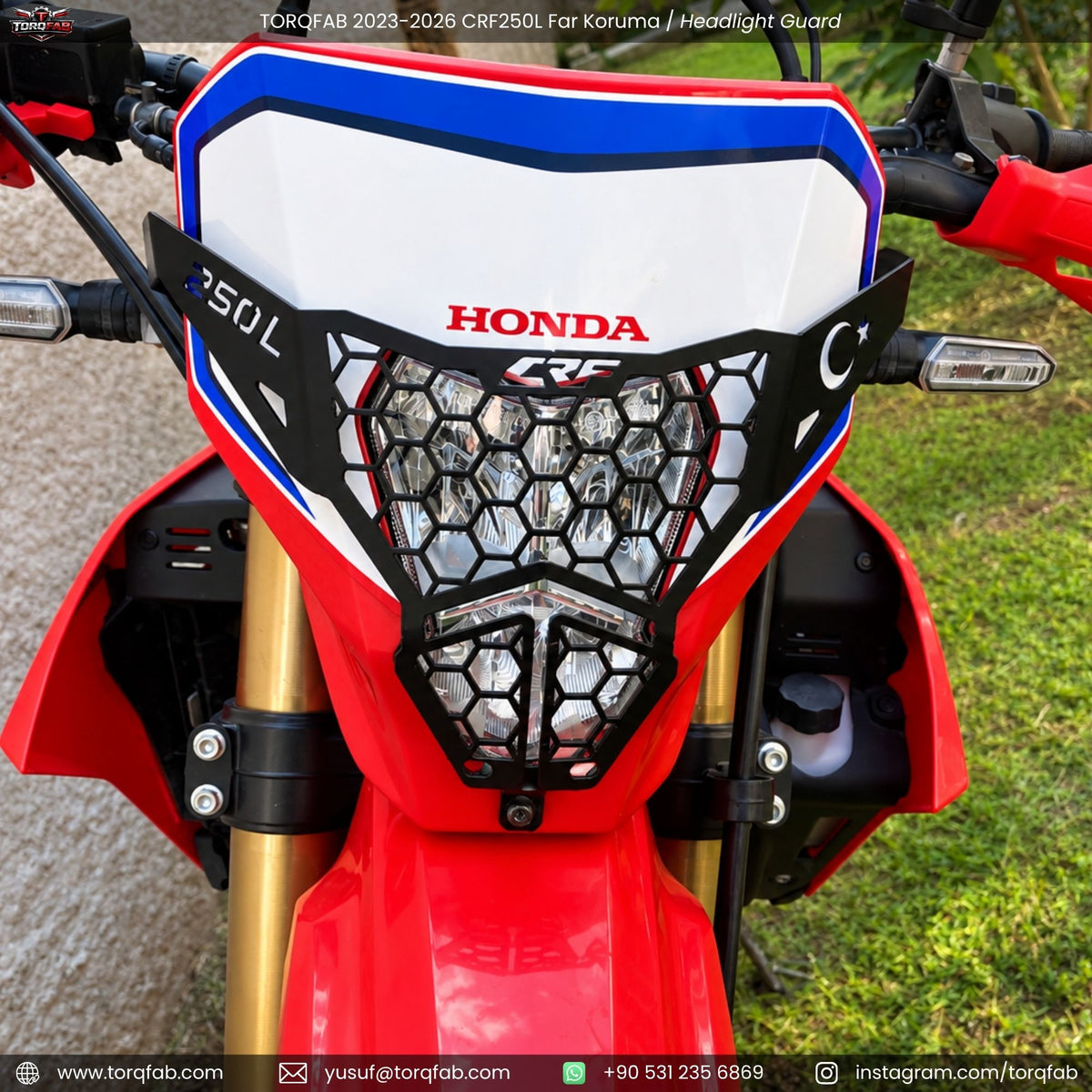 Torqfab 2023-2026 Honda CRF250L Far Koruma Demiri