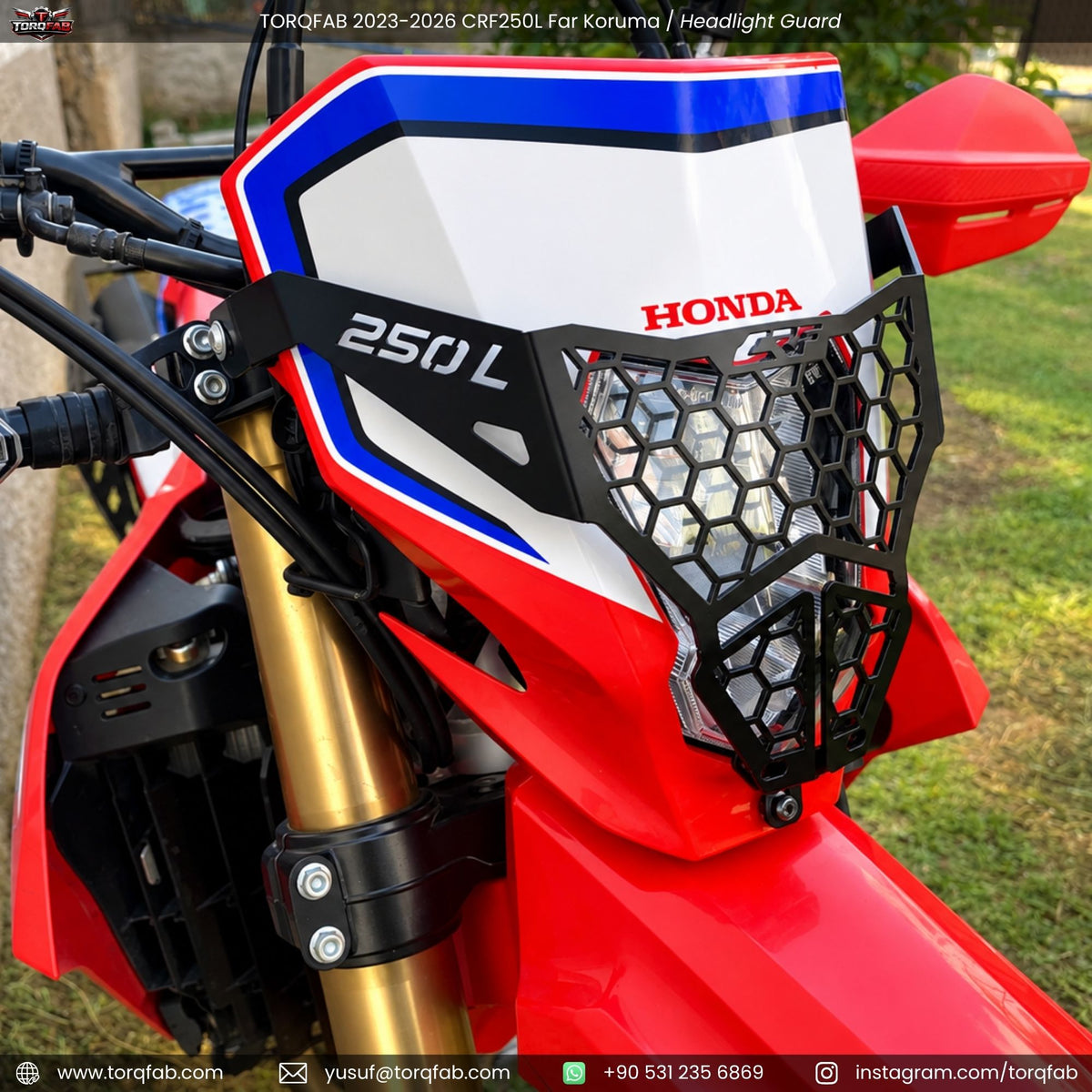 Torqfab 2023-2026 Honda CRF250L Far Koruma Demiri