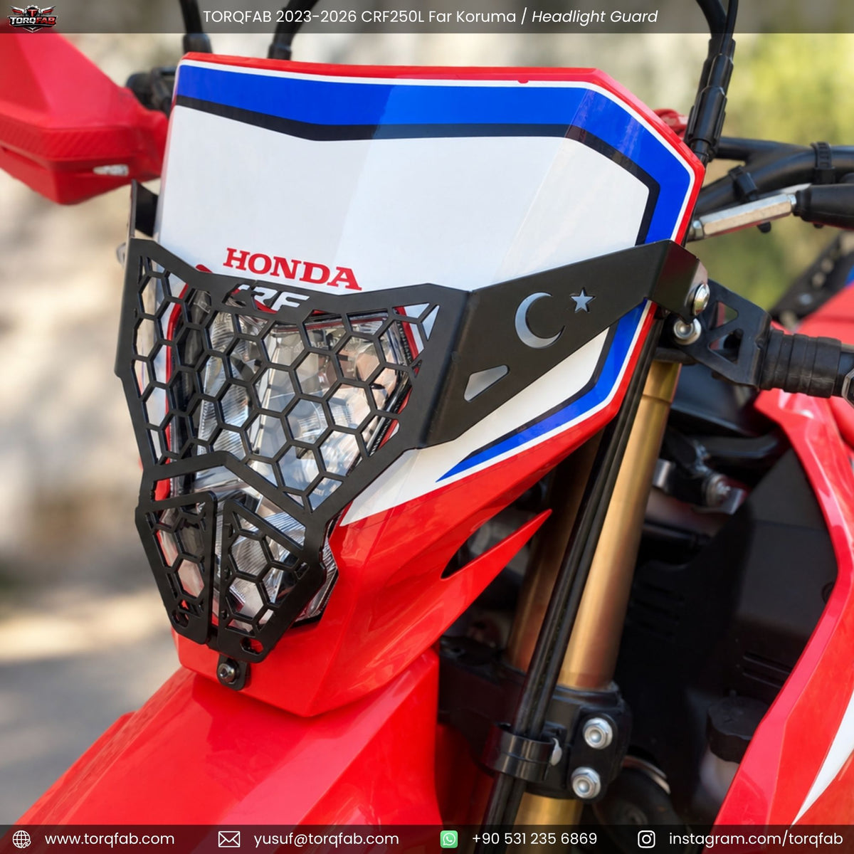 Torqfab 2023-2026 Honda CRF250L Far Koruma Demiri