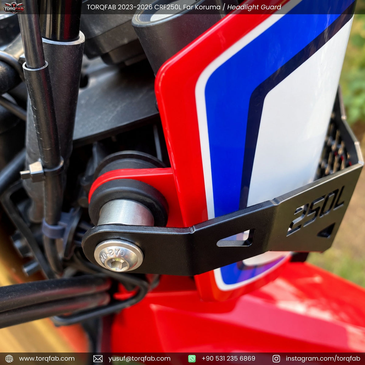 Torqfab 2023-2026 Honda CRF250L Far Koruma Demiri