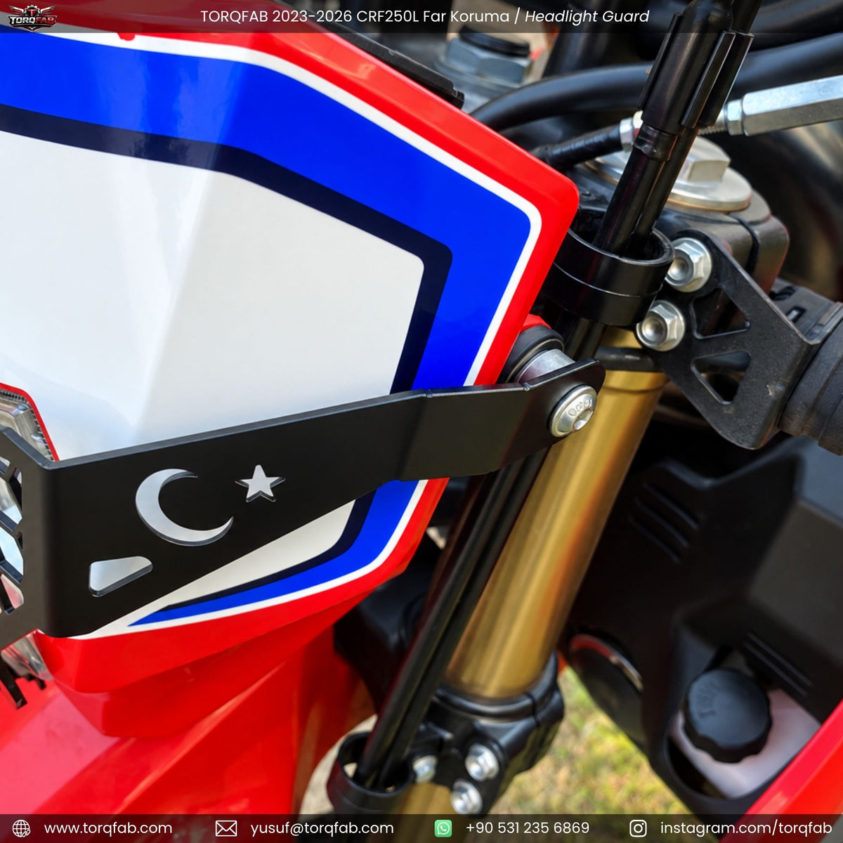 Torqfab 2023-2026 Honda CRF250L Far Koruma Demiri