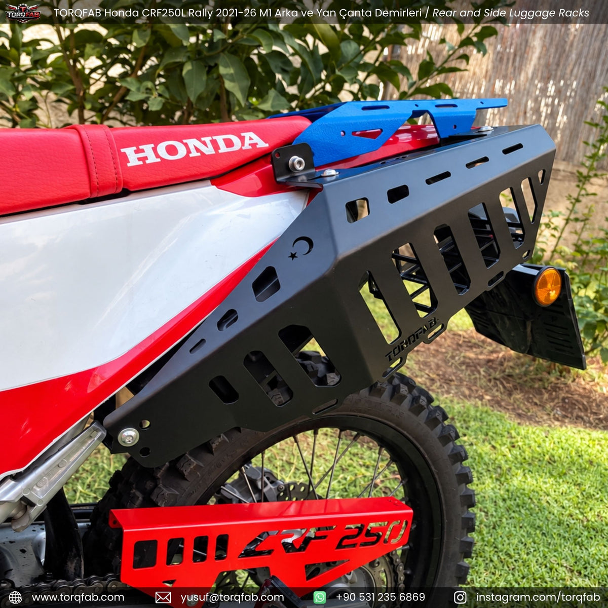 Torqfab Honda CRF250L / Rally (2021-2026) Yan Çanta Demiri / Egzoz Koruma Demiri