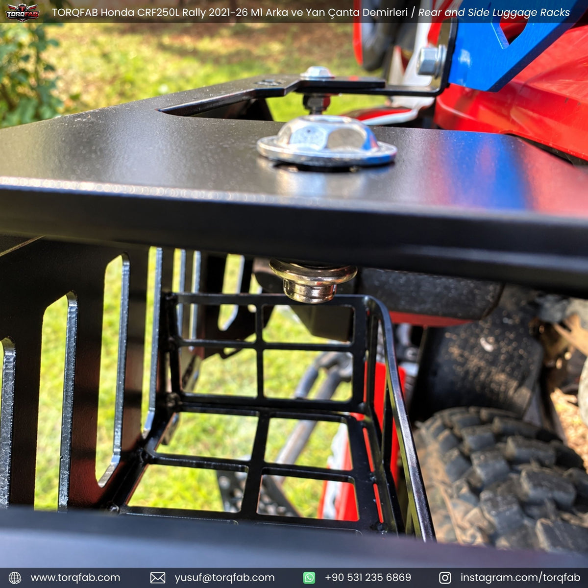 Torqfab Honda CRF250L / Rally (2021-2026) Yan Çanta Demiri / Egzoz Koruma Demiri
