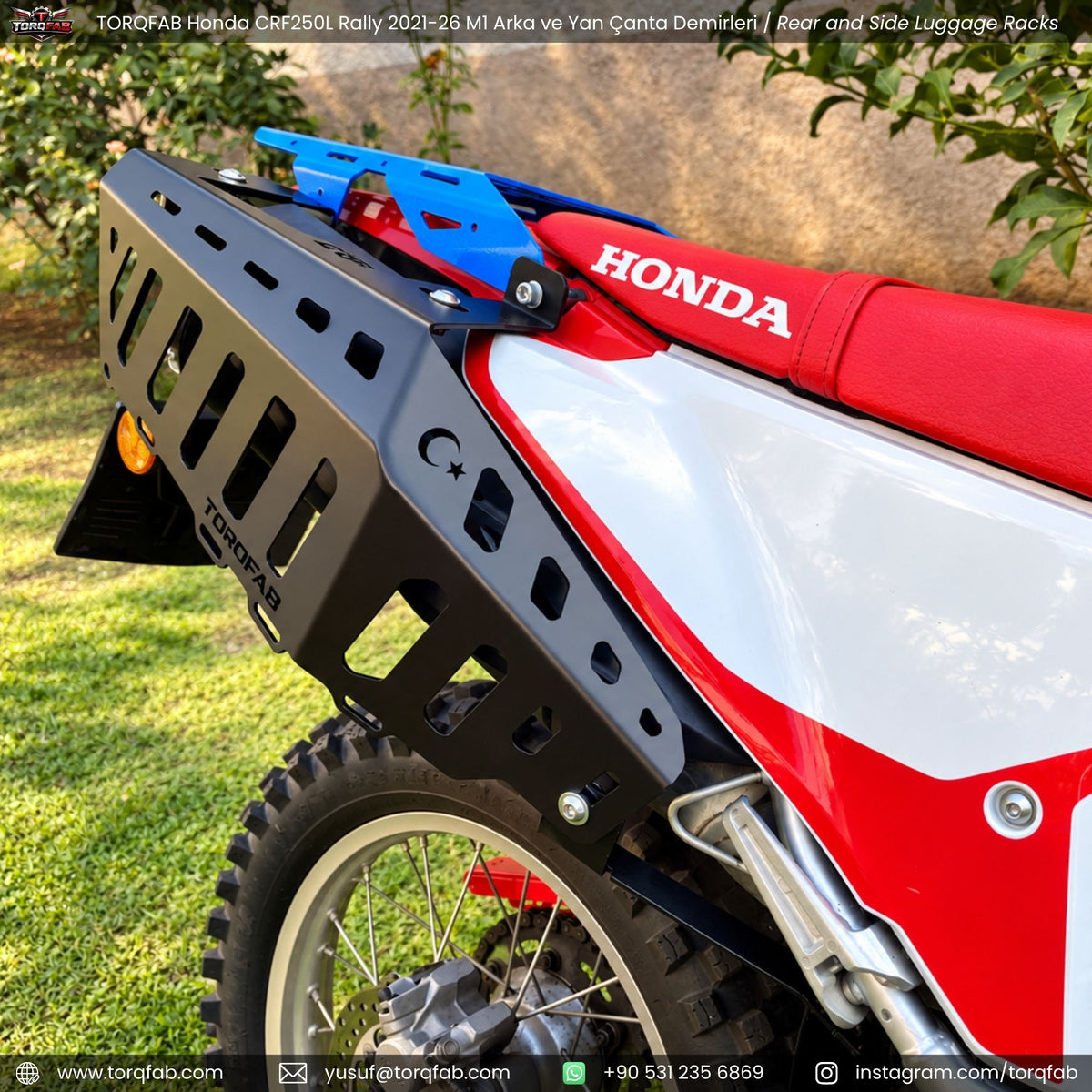 Torqfab Honda CRF250L / Rally (2021-2026) Yan Çanta Demiri / Egzoz Koruma Demiri