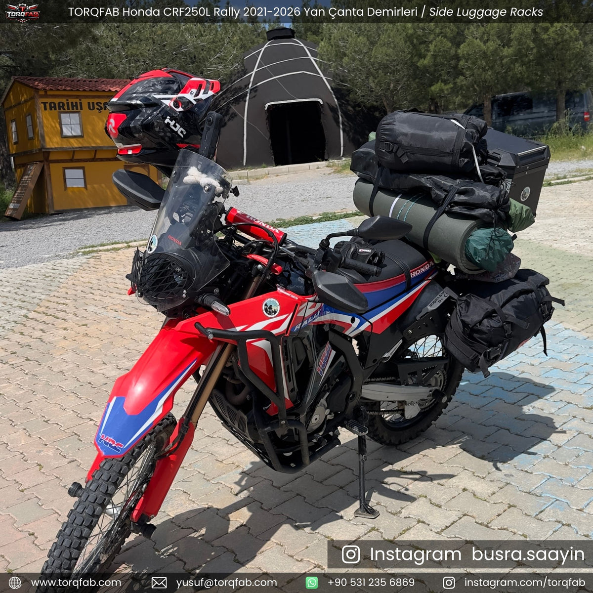 Torqfab Honda CRF250L / Rally (2021-2026) Yan Çanta Demiri / Egzoz Koruma Demiri