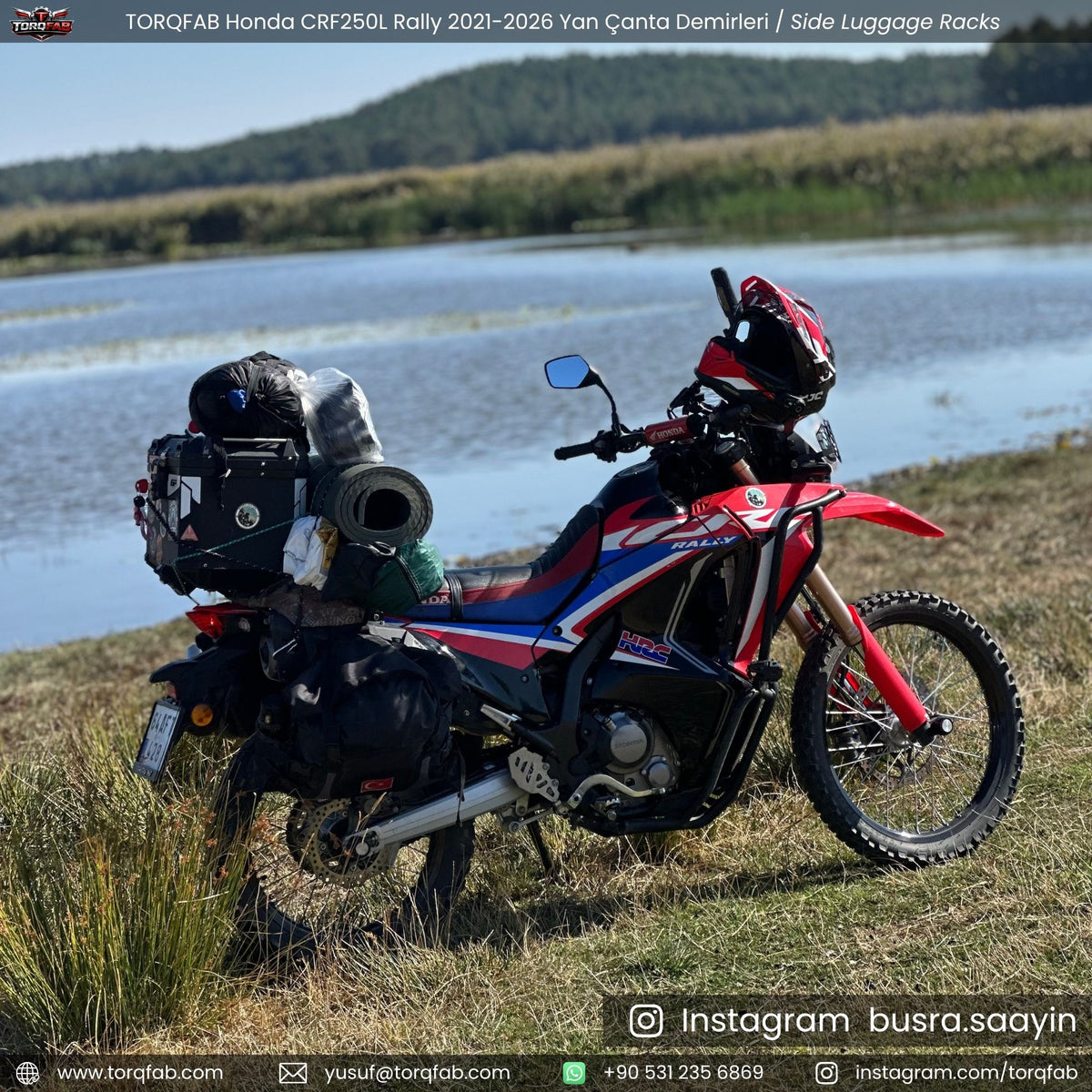 Torqfab Honda CRF250L / Rally (2021-2026) Yan Çanta Demiri / Egzoz Koruma Demiri