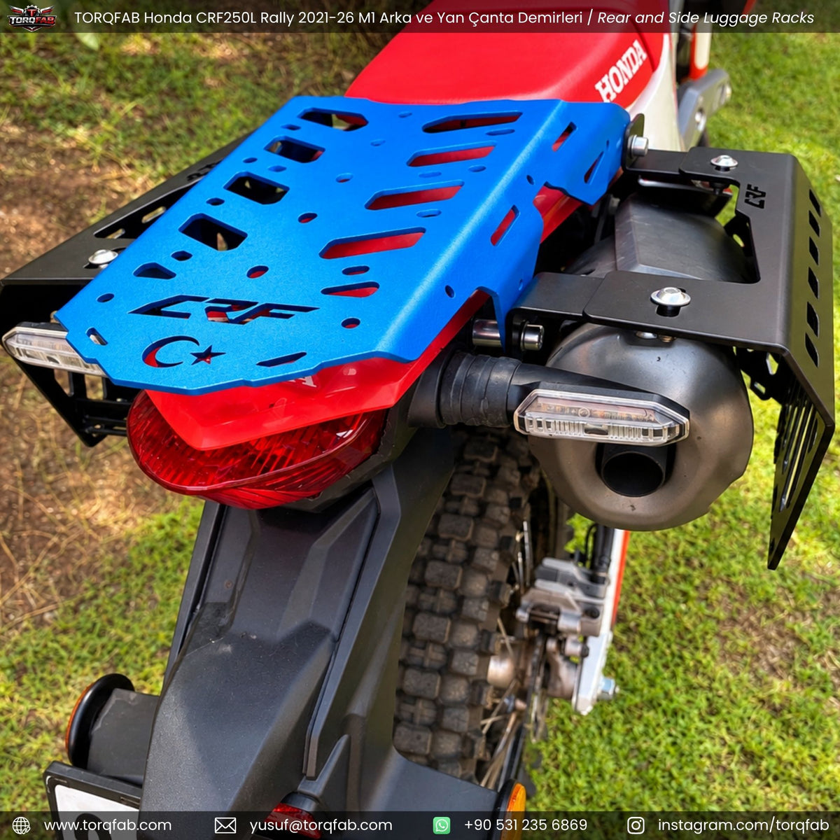 Torqfab Honda CRF250L / Rally (2021-2026) Yan Çanta Demiri / Egzoz Koruma Demiri