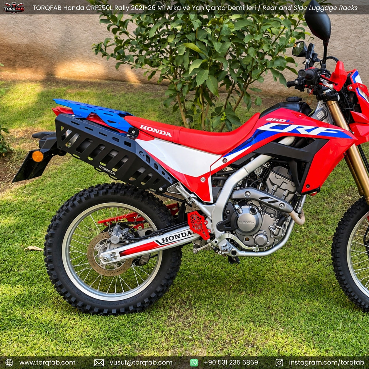 Torqfab Honda CRF250L / Rally (2021-2026) Yan Çanta Demiri / Egzoz Koruma Demiri