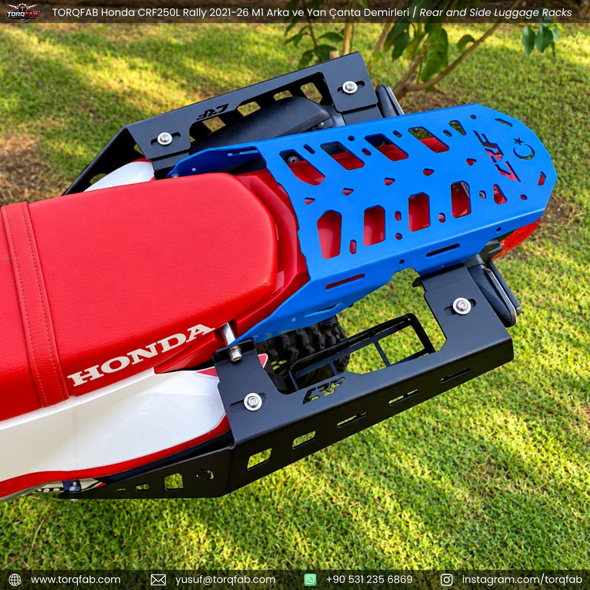 Torqfab Honda CRF250L / Rally (2021-2026) Yan Çanta Demiri / Egzoz Koruma Demiri