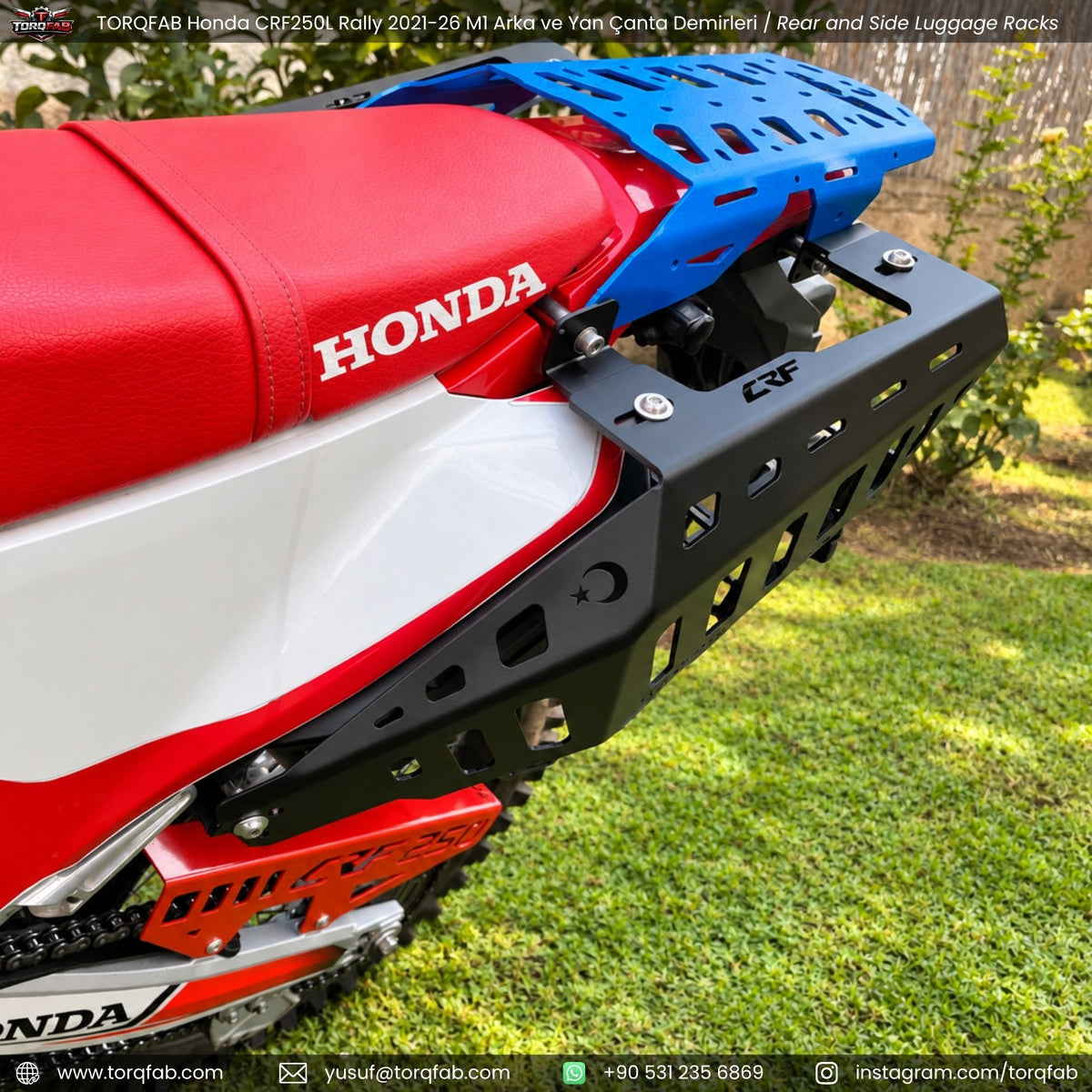 Torqfab Honda CRF250L / Rally (2021-2026) Yan Çanta Demiri / Egzoz Koruma Demiri