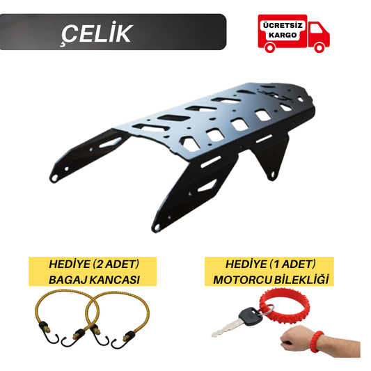 Honda CRF250L / CRF250 Rally Uyumlu Arka Çanta Demiri V1  – 8Eksen Büküm – Çelik