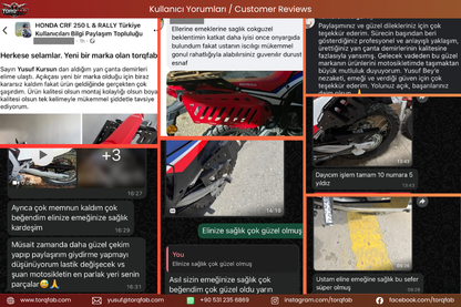 CRF250L / Rally (2013-20) Çanta Demirleri Komple Set | Side & Rear Luggage Rack Set
