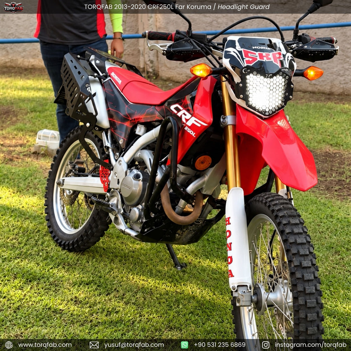 Torqfab 2013-2020 Honda CRF250L Far Koruma Demiri