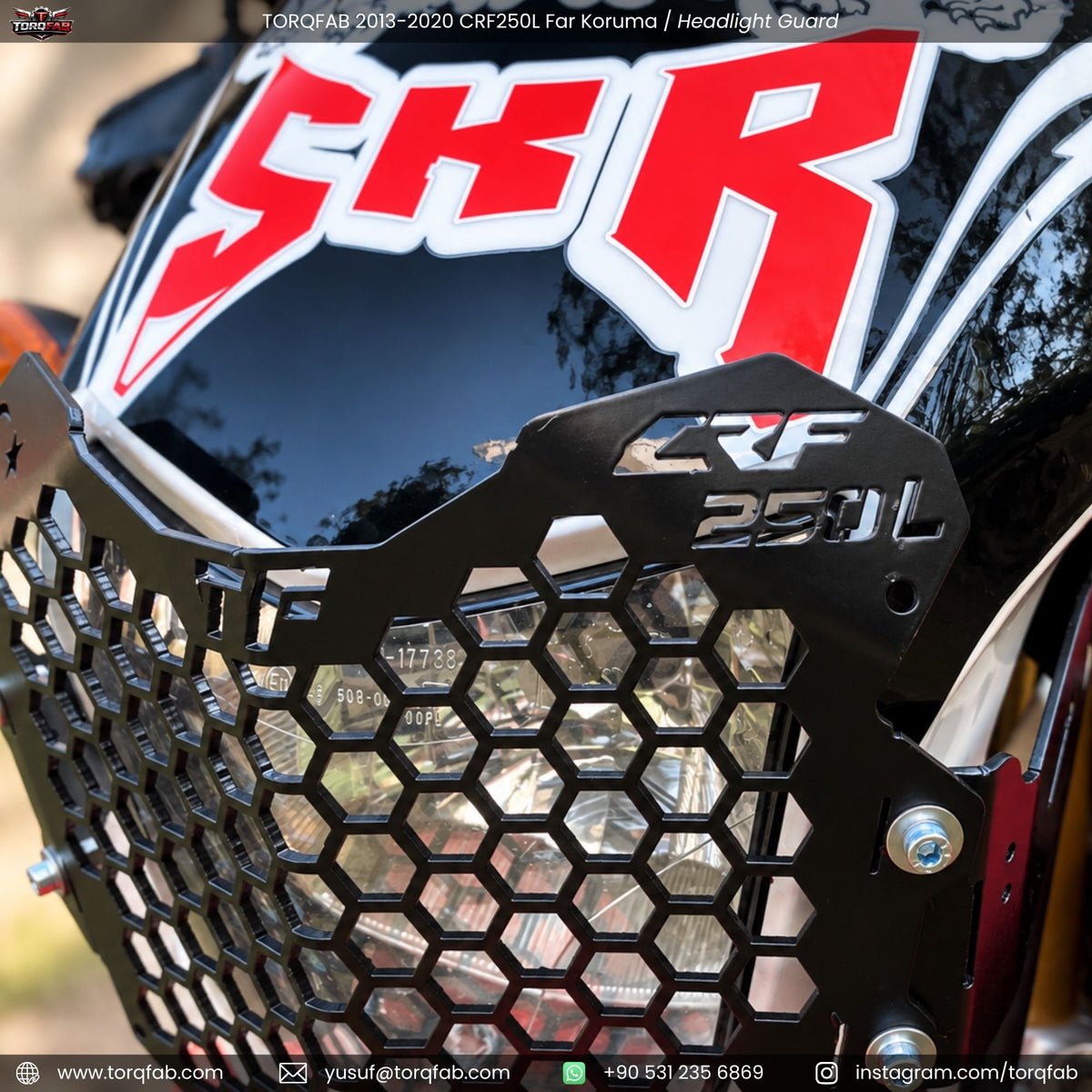 Torqfab 2013-2020 Honda CRF250L Far Koruma Demiri